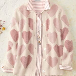 Coldwater Creek Heartfully Yours Cardigan Sweater